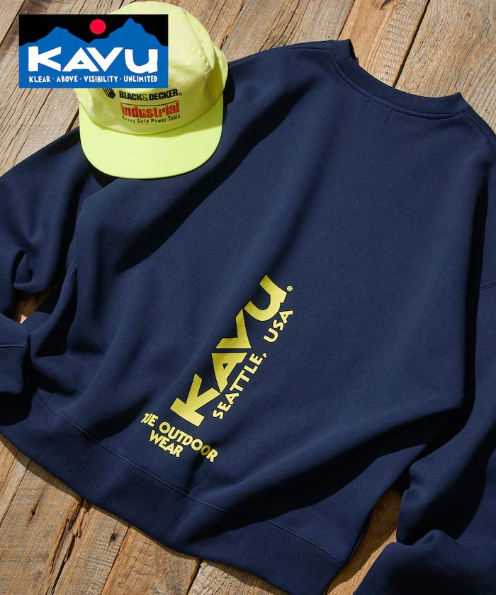 KAVU × FREAK'S STORE / 直式標誌 圓領衫（日本聯名限定）
