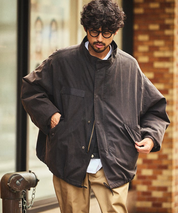 FREAK'S STORE / 褪色加工3WAY M-65短版軍裝外套＆鋪棉內裡組（26FW）
