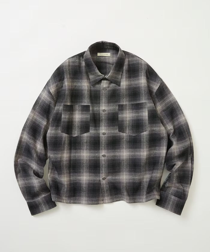 FREAK'S STORE / 限定漸層格紋短版襯衫