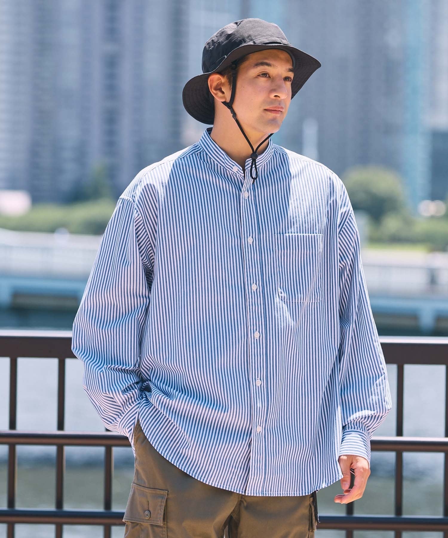 THE CRAFT CREW PRODUCTS / 免燙 抗菌 立領長袖襯衫