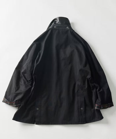 Barbour × Firsthand／別注羊皮革領寬版袖BEDALE騎士外套