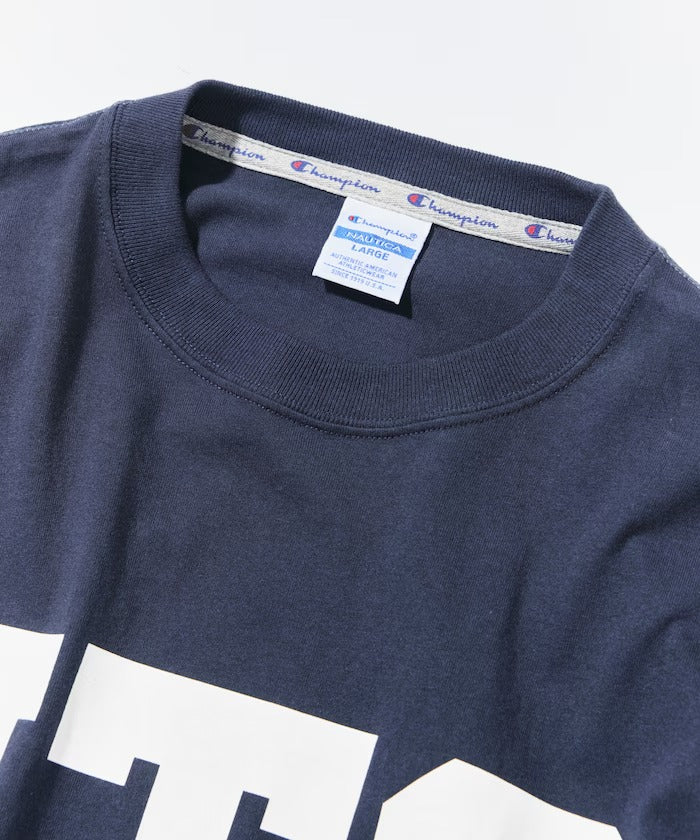 Champion × NAUTICA／日本聯名限定 NTC厚磅 圓領T恤