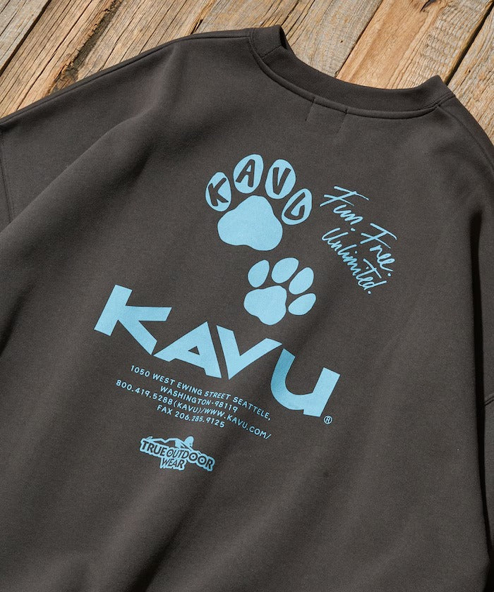 KAVU × FREAK'S STORE / 貓掌圖案 圓領衫（日本聯名限定）