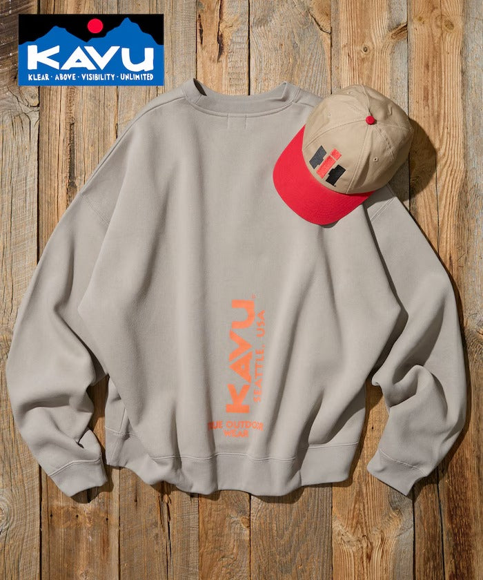 KAVU × FREAK'S STORE / 直式標誌 圓領衫（日本聯名限定）