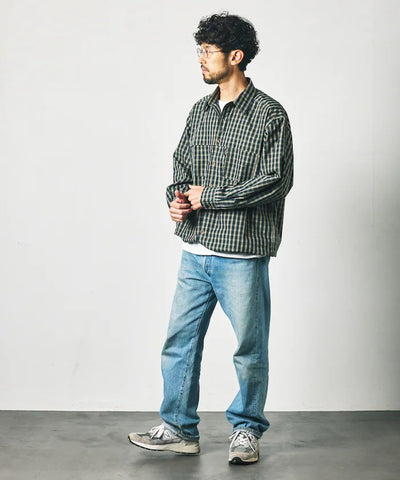 Foxfire × FREAK'S STORE／格紋口袋長袖釣魚襯衫（日本聯名限定）