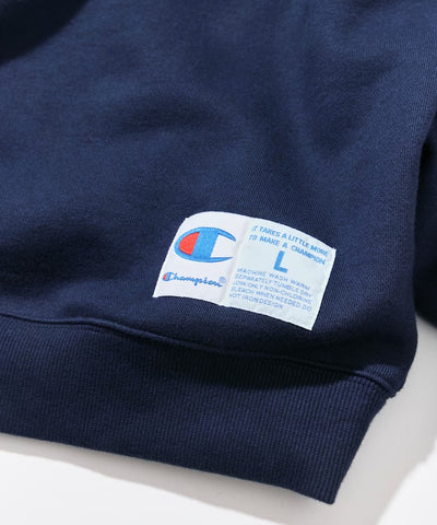 Champion × NAUTICA／日本聯名限定 刷毛 圓領衫