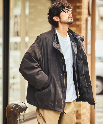 FREAK'S STORE / 褪色加工3WAY M-65短版軍裝外套＆鋪棉內裡組（26FW）