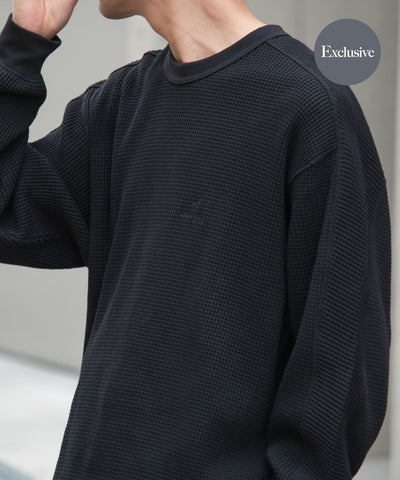 Snow Peak Apparel × DOORS / 日本聯名限定 厚磅華夫格 長袖T恤