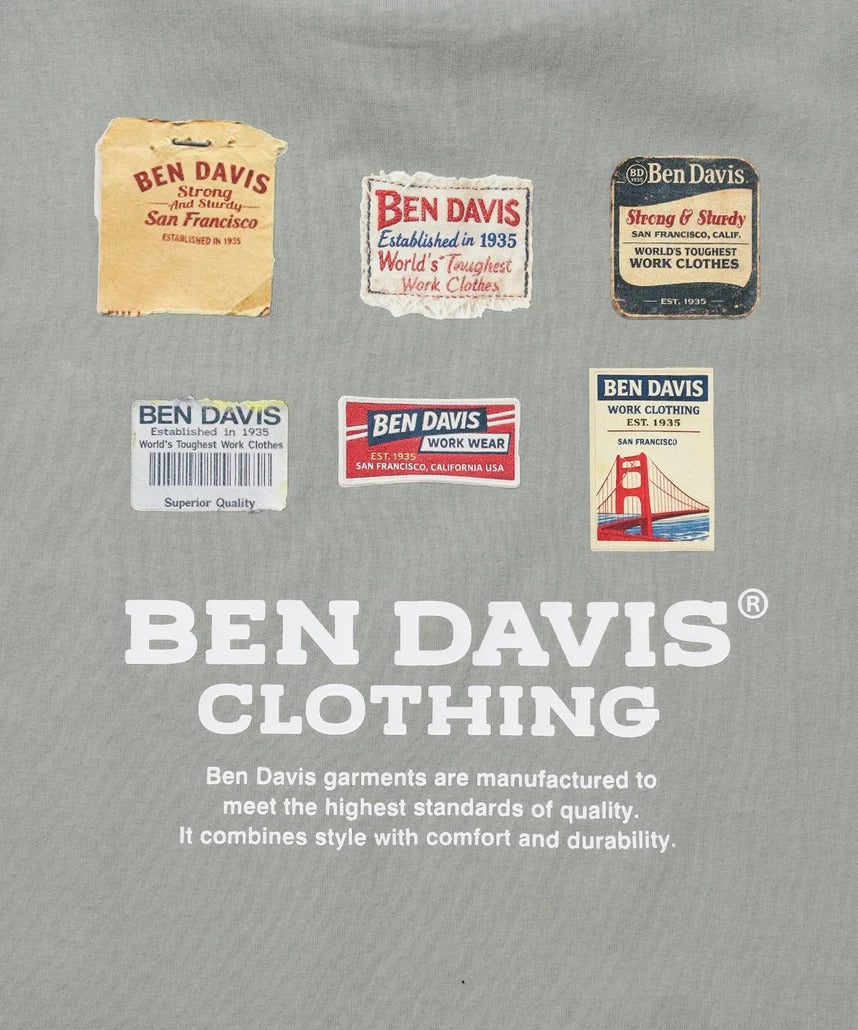 BEN DAVIS / LABELS刺繡印花短袖T恤