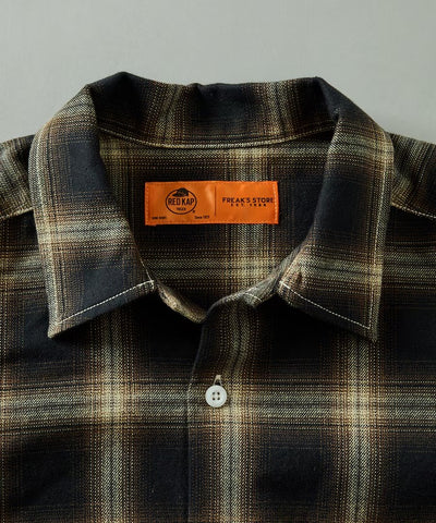 RED KAP × FREAK'S STORE / 別注短版 法蘭絨 長袖工作襯衫