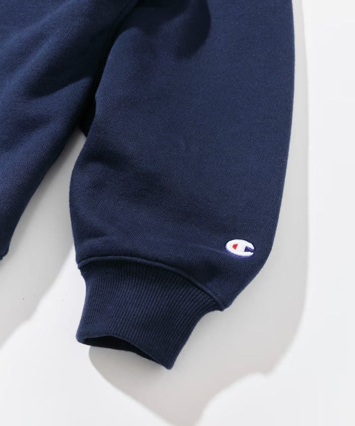 Champion × NAUTICA／日本聯名限定 刺繡刷毛 圓領衫
