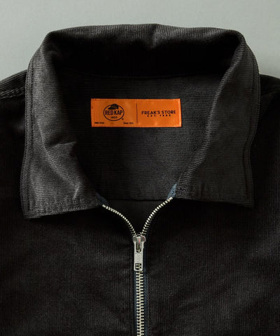 RED KAP × FREAK'S STORE／日本聯名限定 燈芯絨 半拉鏈 套頭長袖襯衫