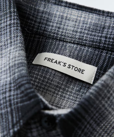 FREAK'S STORE / 寬鬆 漸層格紋 法蘭絨 長袖襯衫