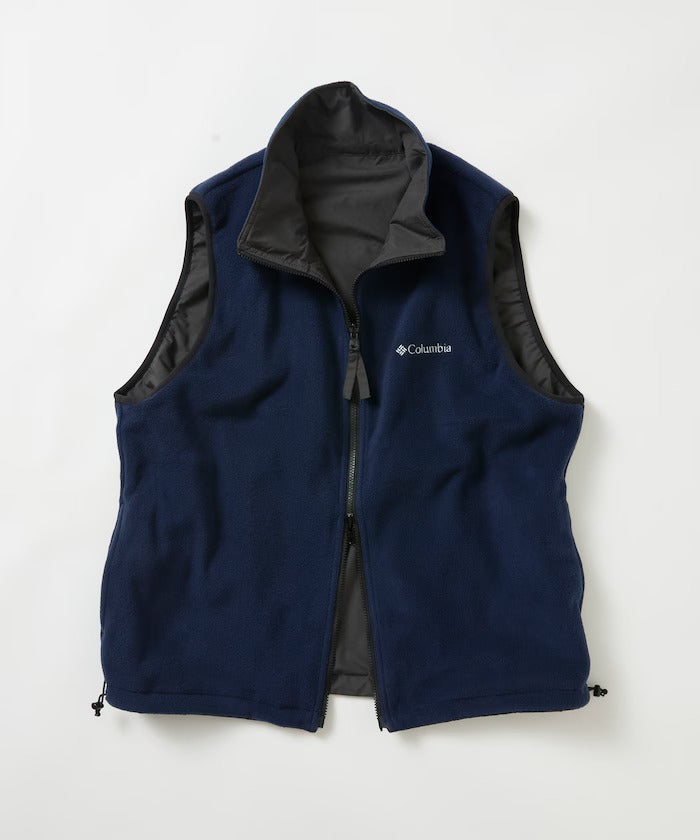 Columbia × FREAK'S STORE／日本聯名限定 雙面穿刷毛 立領背心