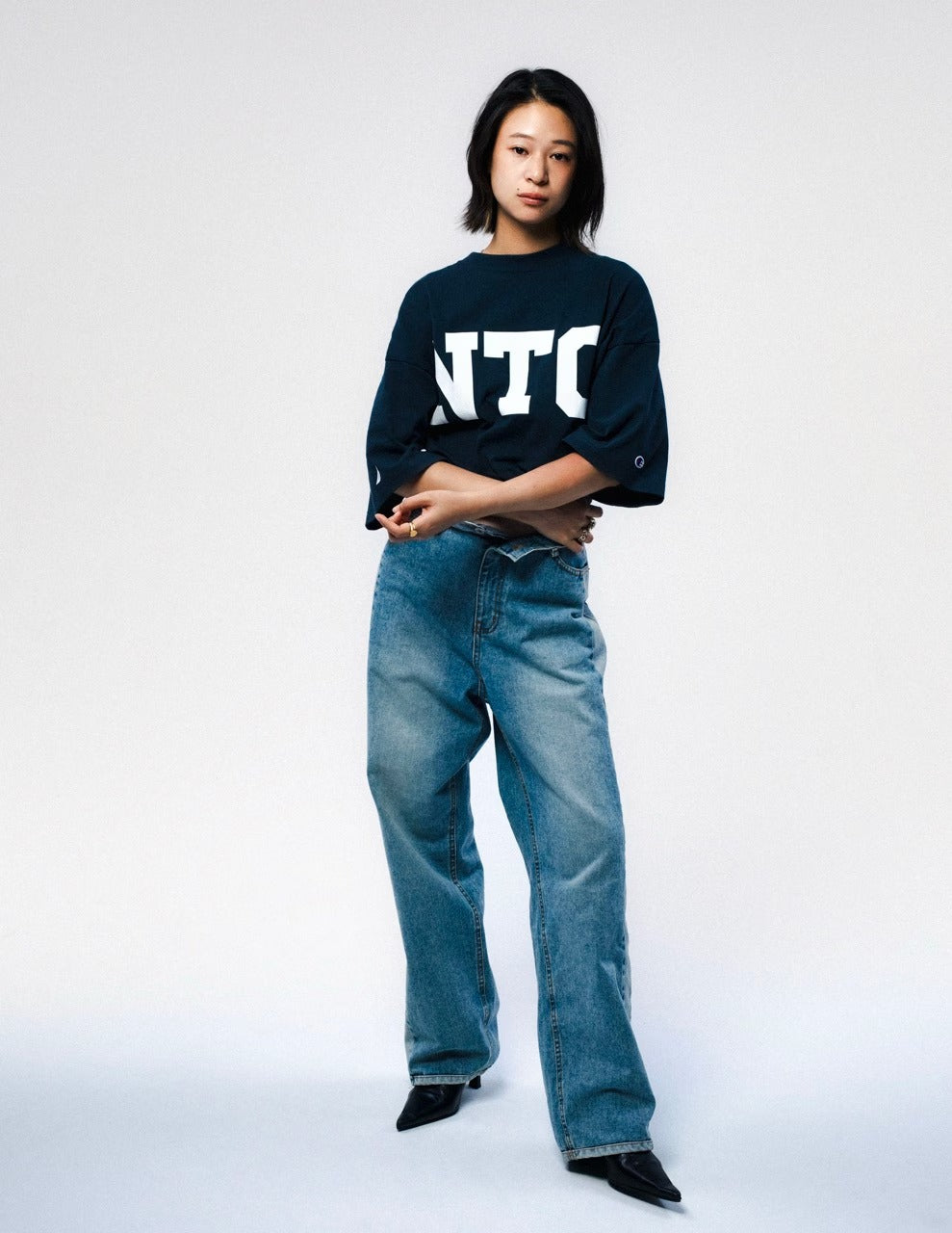 Champion × NAUTICA／NTC厚磅 圓領T恤（日本聯名限定）