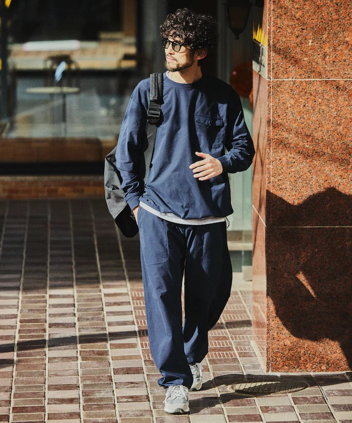 FREAK'S STORE／可收納長袖旅行套裝 附收納包 Fabric by SOLOTEX(R)