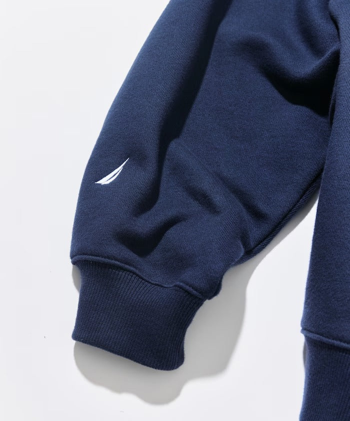 Champion × NAUTICA／日本聯名限定 刺繡刷毛 圓領衫