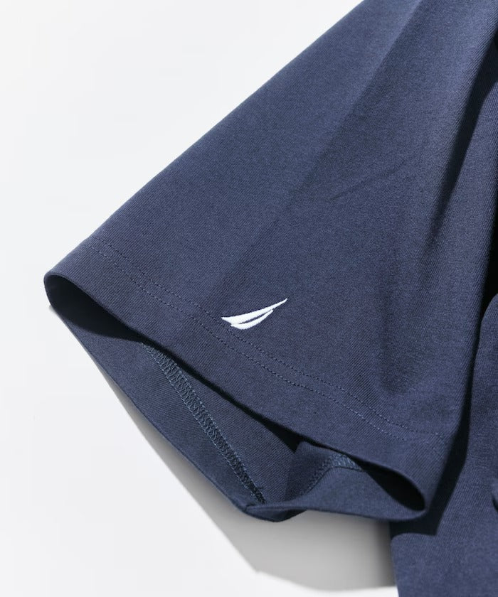 Champion × NAUTICA／日本聯名限定 刺繡厚磅圓領T恤