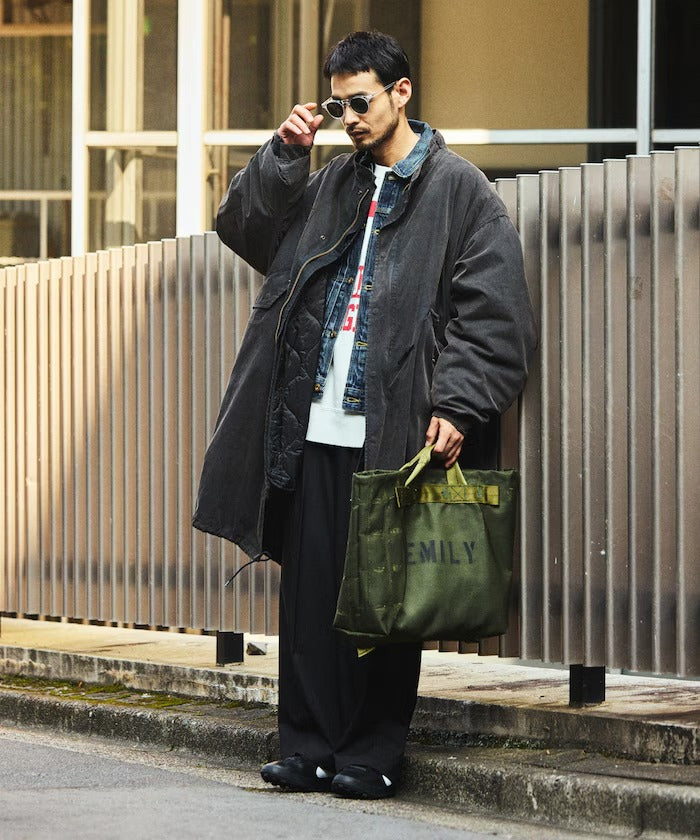 FREAK'S STORE / 做舊褪色3WAY M-65鋪棉內裡兩件式短版軍裝外套組（26FW）
