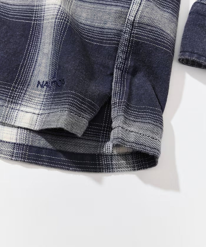 NAUTICA JP／漸層格紋 長袖襯衫