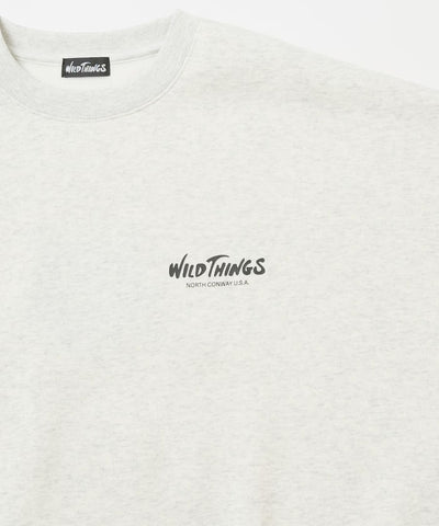 WILD THINGS×FREAK'S STORE / 貓咪圖騰圓領衫（日本聯名限定）