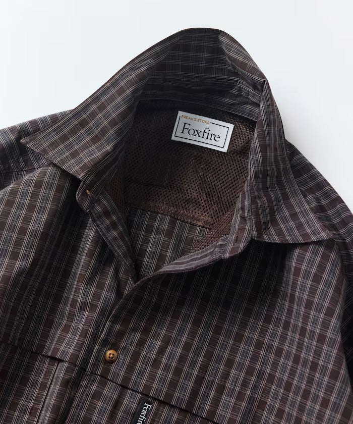 Foxfire × FREAK'S STORE／格紋口袋長袖釣魚襯衫（日本聯名限定）