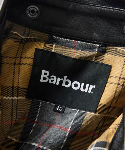 Barbour × Firsthand／別注羊皮革領寬版袖BEDALE騎士外套