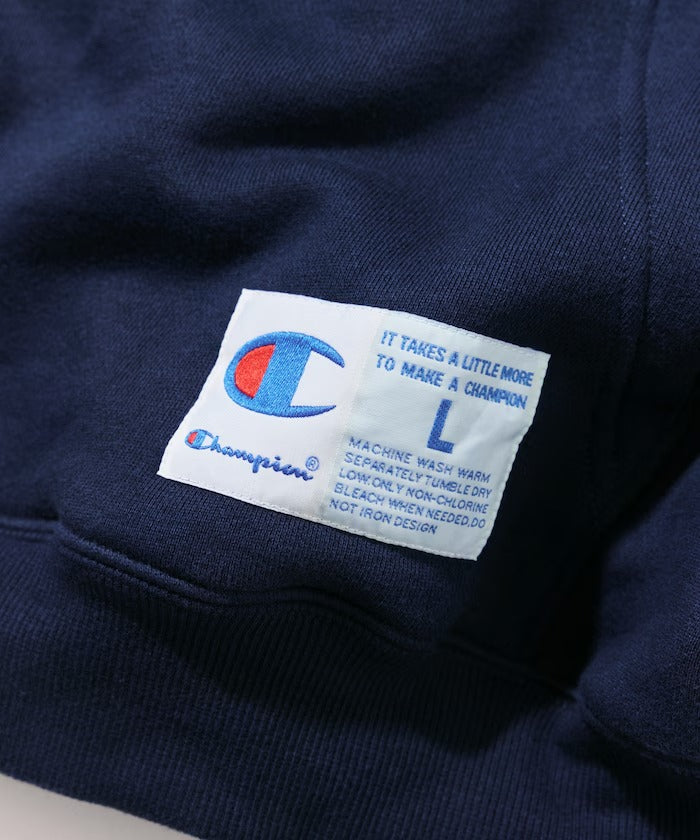 Champion × NAUTICA／日本聯名限定 刺繡刷毛連帽外套