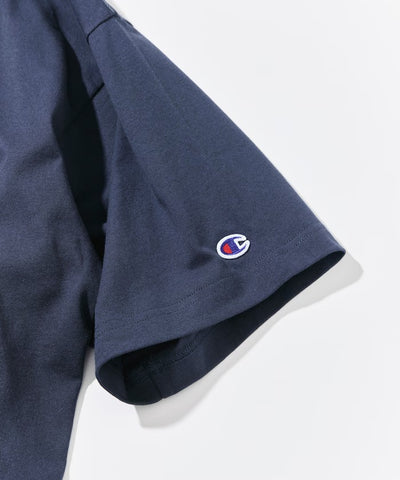 Champion × NAUTICA／日本聯名限定 刺繡厚磅圓領T恤