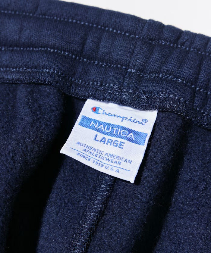 Champion × NAUTICA／日本聯名限定  刺繡刷毛長褲