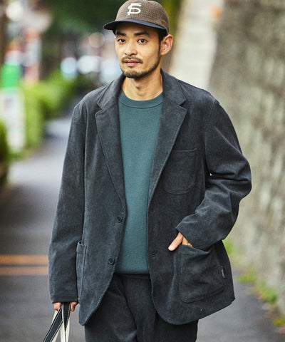FREAK'S STORE／寬鬆版燈芯絨兩釦西裝外套套裝 Fabric by SOLOTEX(R)