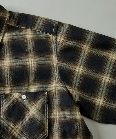 RED KAP × FREAK'S STORE / 別注短版 法蘭絨 長袖工作襯衫