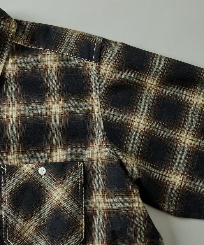 RED KAP × FREAK'S STORE / 別注短版 法蘭絨 長袖工作襯衫