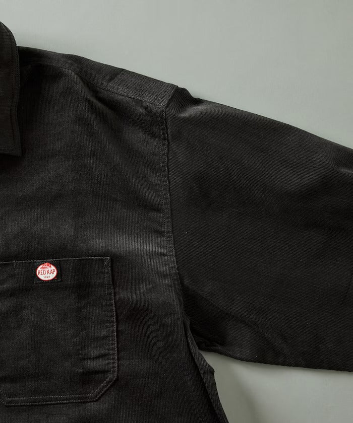 RED KAP × FREAK'S STORE／日本聯名限定 燈芯絨 半拉鏈 套頭長袖襯衫