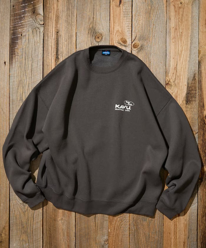 KAVU × FREAK'S STORE / 漢堡貓刺繡 圓領衫（日本聯名限定）