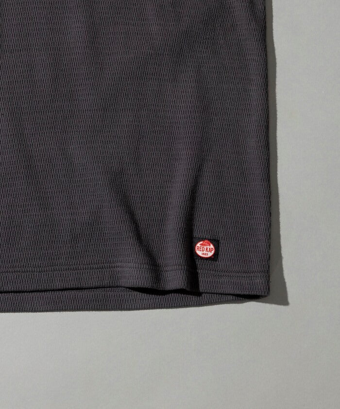RED KAP × FREAK'S STORE / 日本聯名限定 亨利領 華夫格 長袖T恤