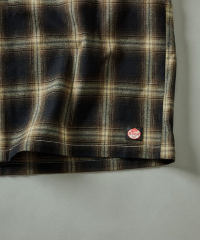 RED KAP × FREAK'S STORE / 別注短版 法蘭絨 長袖工作襯衫
