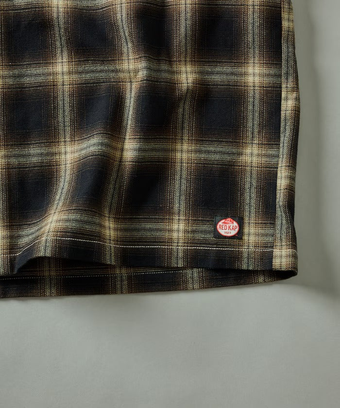 RED KAP × FREAK'S STORE / 別注短版 法蘭絨 長袖工作襯衫