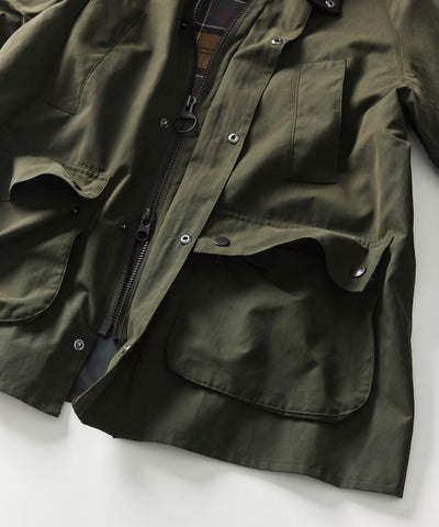 Barbour × Firsthand／別注羊皮革領寬版袖BEDALE騎士外套