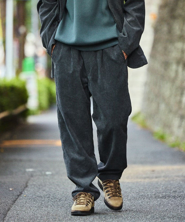 FREAK'S STORE／寬鬆版燈芯絨兩釦西裝外套套裝 Fabric by SOLOTEX(R)