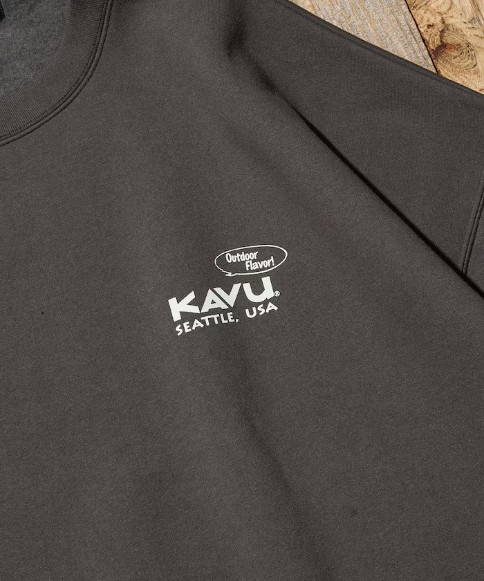 KAVU × FREAK'S STORE / 漢堡貓刺繡 圓領衫（日本聯名限定）