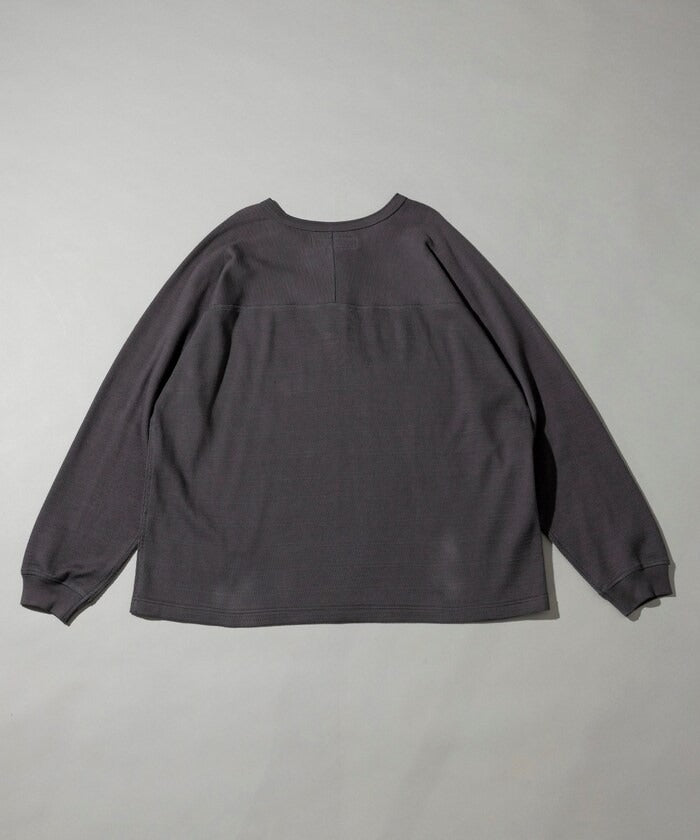 RED KAP × FREAK'S STORE / 日本聯名限定 亨利領 華夫格 長袖T恤
