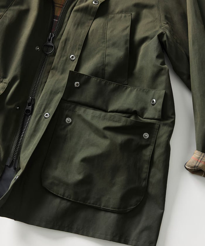Barbour × Firsthand／別注羊皮革領寬版袖BEDALE騎士外套