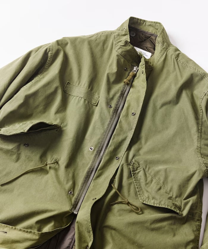 FREAK'S STORE / 做舊褪色3WAY M-65鋪棉內裡兩件式短版軍裝外套組（26FW）