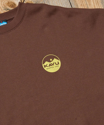 KAVU × FREAK'S STORE / 圓標刷毛 圓領衫（日本聯名限定）