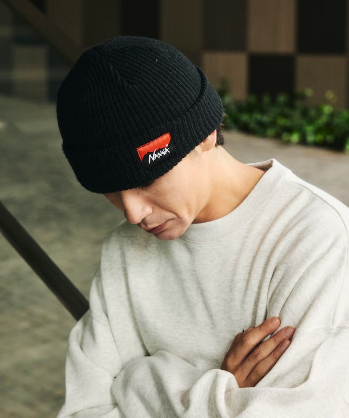 NANGA / BOX LOGO 立體毛線帽