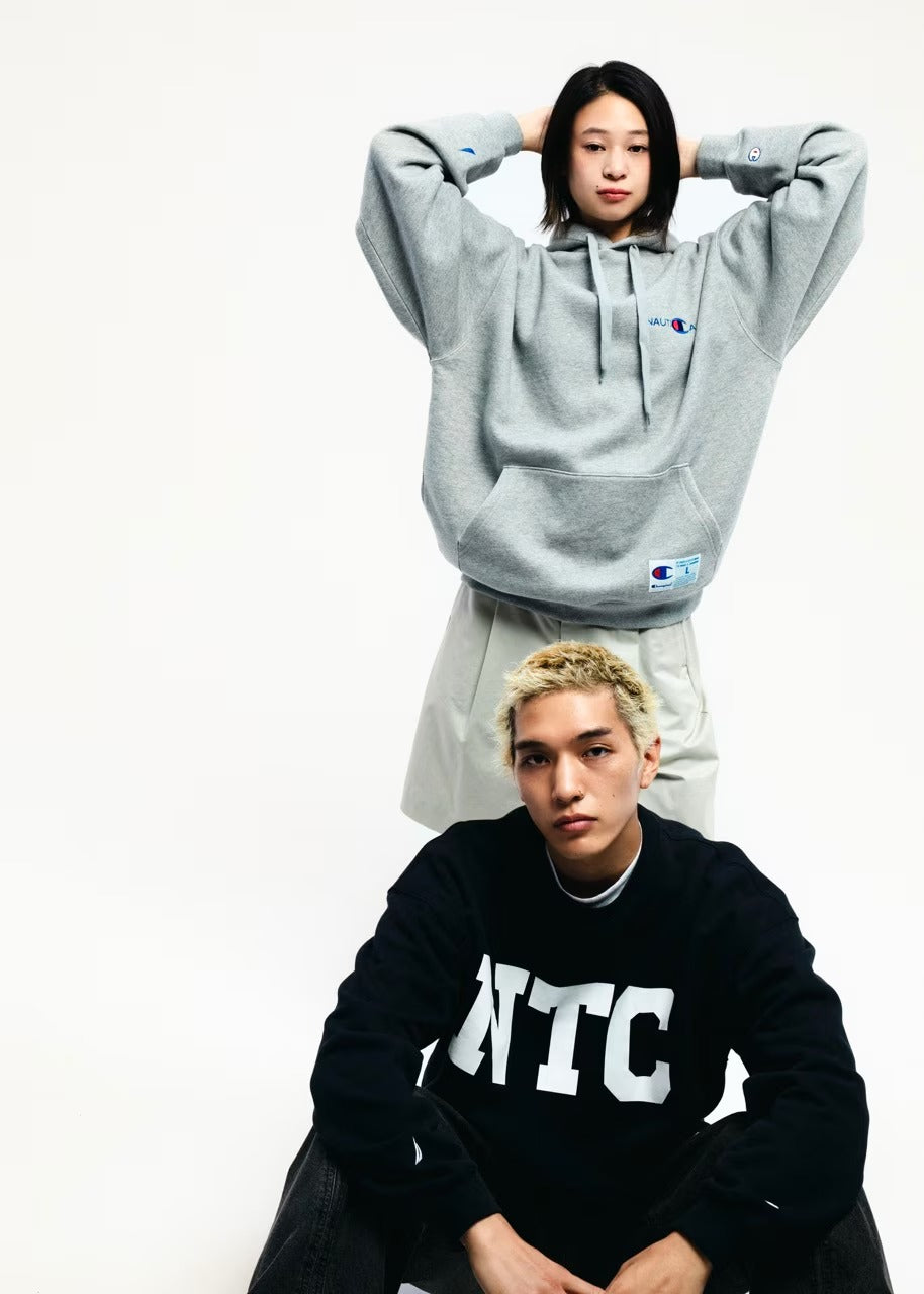 Champion × NAUTICA／刷毛 圓領衫（日本聯名限定）