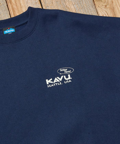 KAVU × FREAK'S STORE / 漢堡貓刺繡 圓領衫（日本聯名限定）