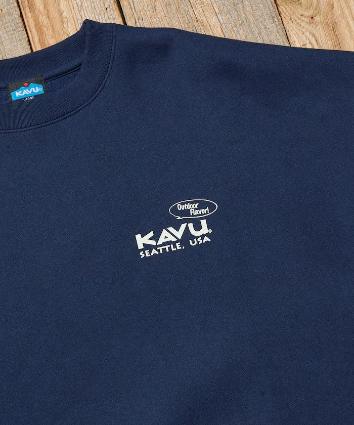 KAVU × FREAK'S STORE / 漢堡貓刺繡 圓領衫（日本聯名限定）