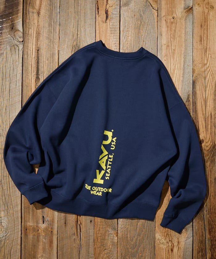 KAVU × FREAK'S STORE / 直式標誌 圓領衫（日本聯名限定）